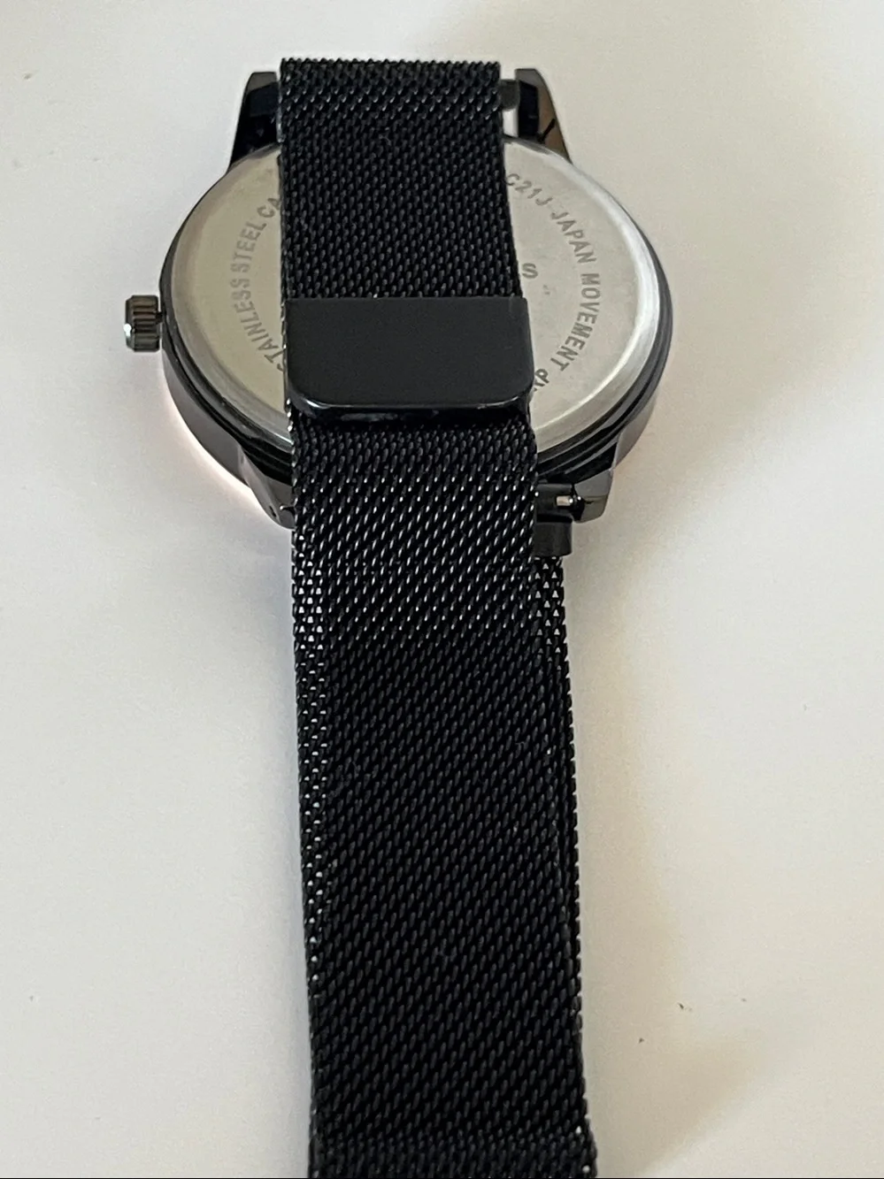 Perry Ellis Black Watch with Rose Gold Trim
